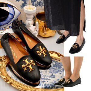 Tory Burch | Shoes | Tory Burch Nwob Eleanor Black Leather Smoking